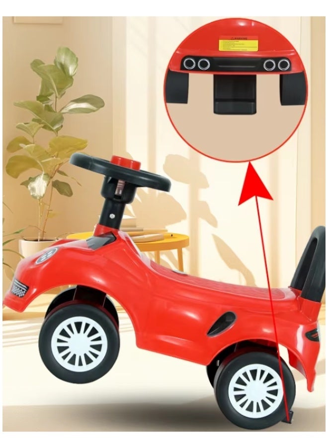 DAT Baby Ride-On Push Car for Toddlers with Safety Backrest, Horn Steering Wheel & Anti-Skid Tyres – 50×21.5×32cm - Image 3